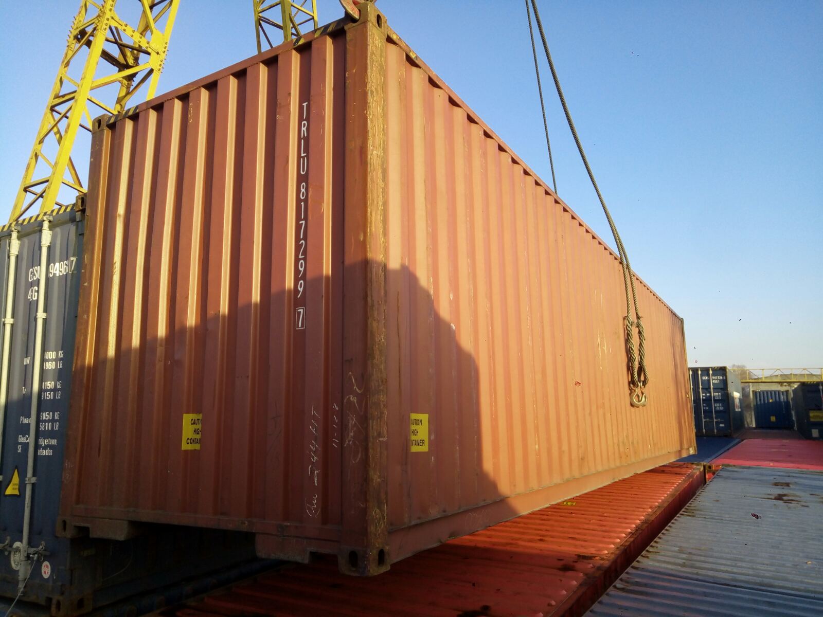 40HC Морские контейнеры 40 футов high cube