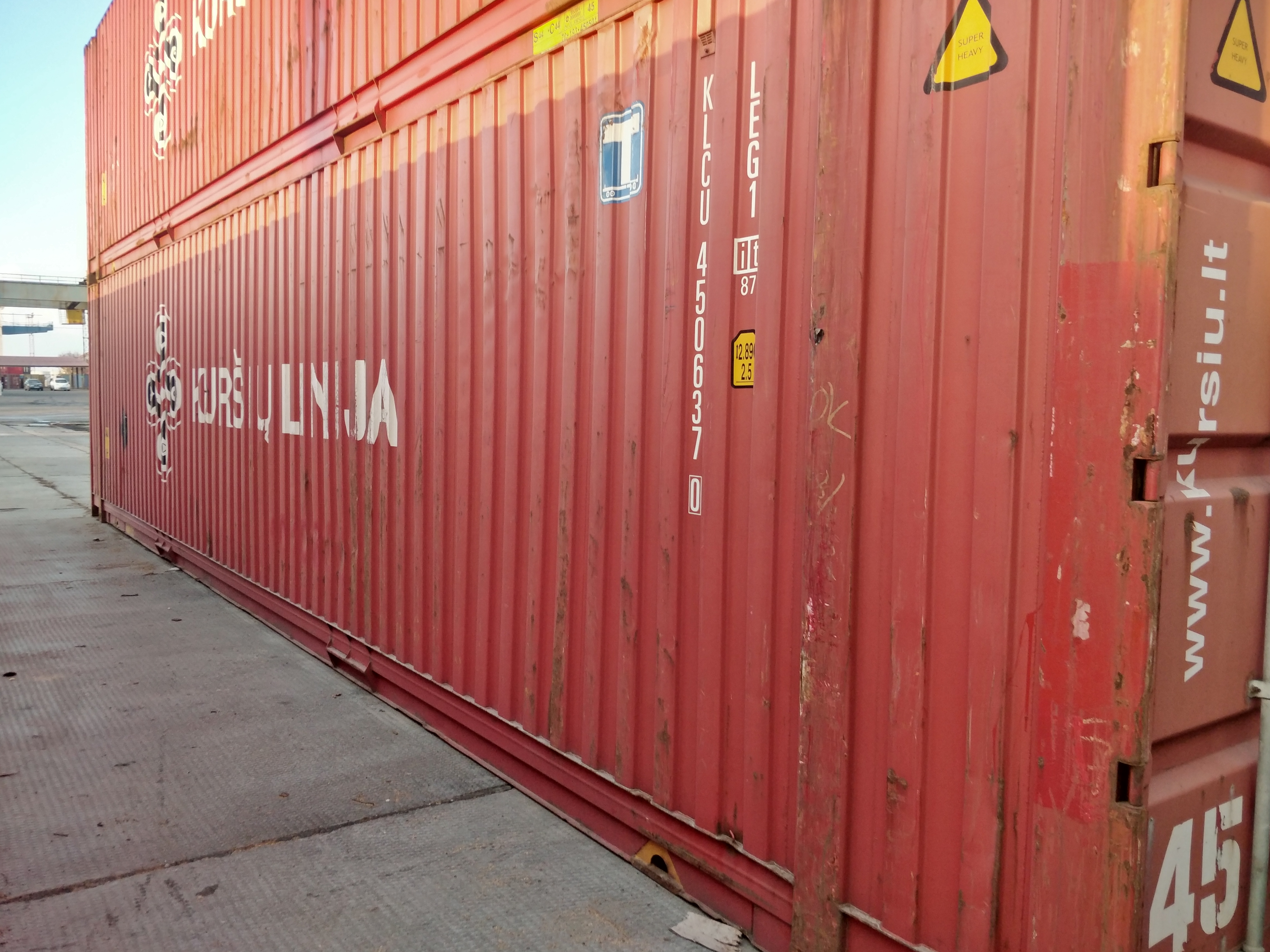 45-футовый контейнер High Cube Pallet Wide (45HCPW) (б/у)