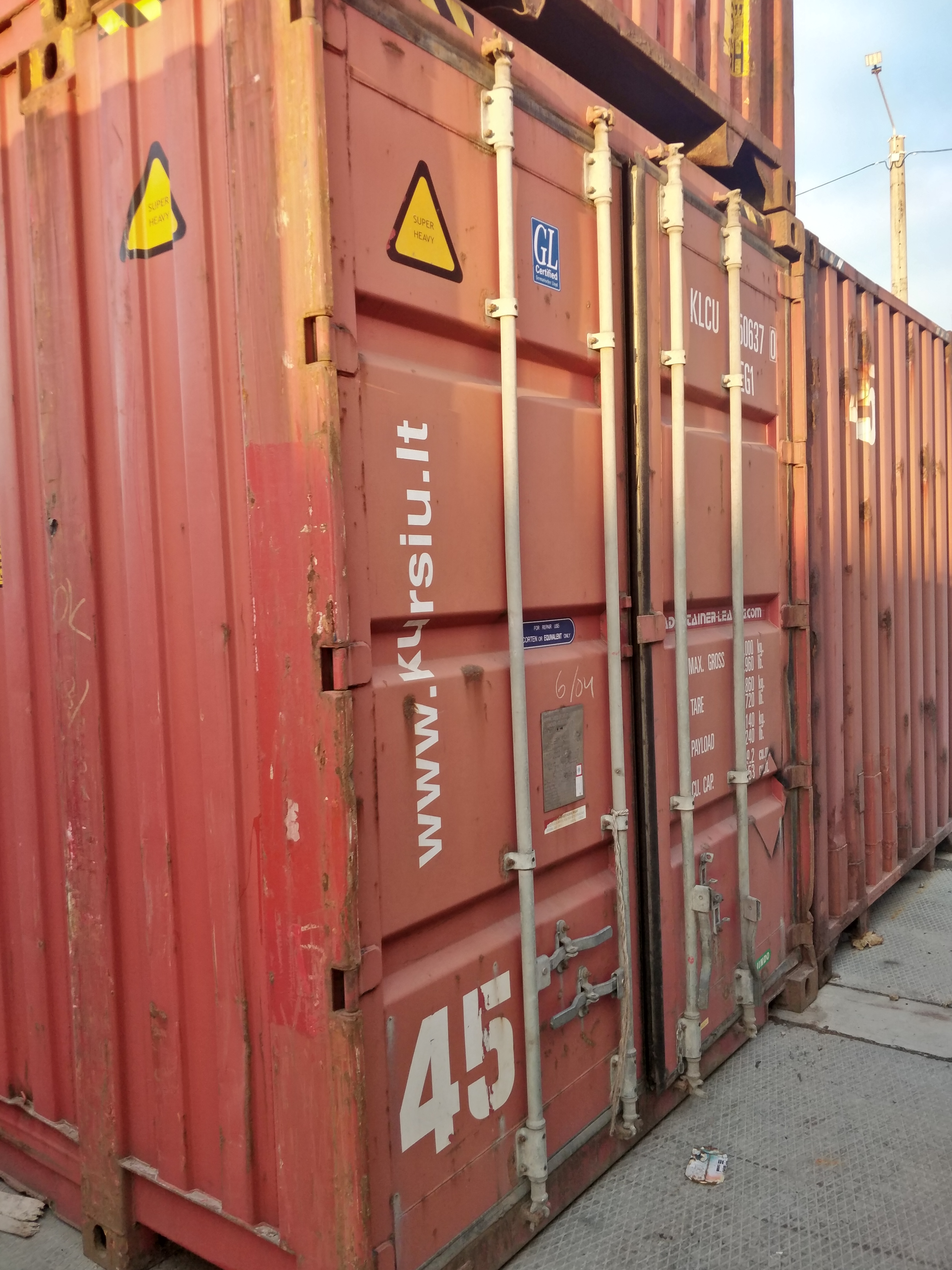 45-футовый контейнер High Cube Pallet Wide (45HCPW) (б/у)