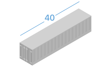 40DC Морские контейнеры 40 футов
