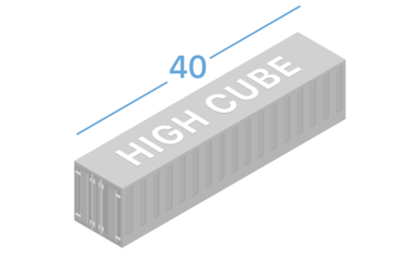 40HC Морские контейнеры 40 футов high cube