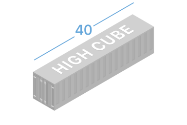 40HC Морские контейнеры 40 футов high cube