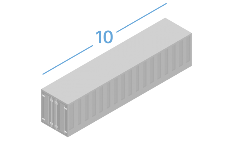 10DC Морские контейнеры 10 футов